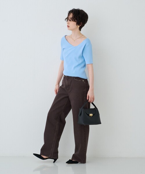 PUNTI.(プンティ)の「【PUNTI. / プンティ】レザーハンドルショルダーバッグ MAGNOLIA-HAND(ショルダーバッグ・レディース・ベージュ/ブラック・フリー)」の13枚目の写真