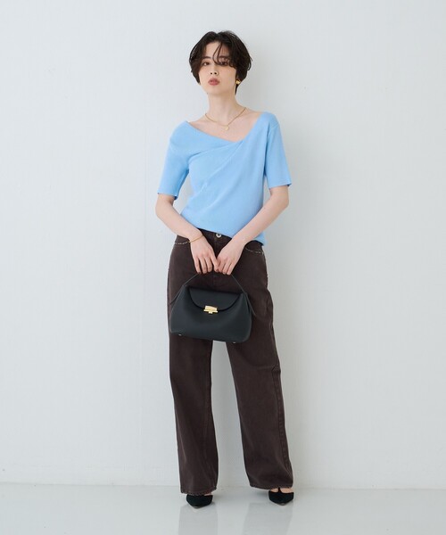 PUNTI.(プンティ)の「【PUNTI. / プンティ】レザーハンドルショルダーバッグ MAGNOLIA-HAND(ショルダーバッグ・レディース・ベージュ/ブラック・フリー)」の15枚目の写真