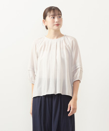 MELROSE claire（メルローズ クレール）の「【タックスリーブブラウス】（シャツ/ブラウス）」