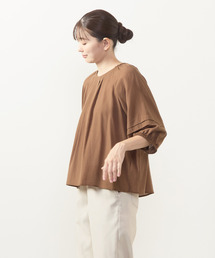 MELROSE claire（メルローズ クレール）の「【タックスリーブブラウス】（シャツ/ブラウス）」
