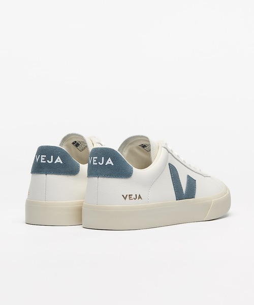 VEJA(ヴェジャ)の「VEJA Campo レザースニーカー(スニーカー・レディース・ホワイト×ブルー・41/26.5cm/42/27cm/43/28cm/36/22/37/23/38/24/39/25/40/25.5cm)」の3枚目の写真