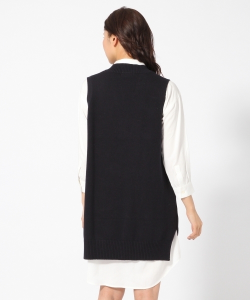 GLOBAL WORK(グローバルワーク)の「【セットアイテム】Vベスト*シャツワンピース/714222(ワンピース・レディース・グレー/ネイビー/ベージュ・MEDIUM/LARGE)」の10枚目の写真