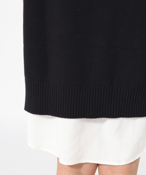 GLOBAL WORK(グローバルワーク)の「【セットアイテム】Vベスト*シャツワンピース/714222(ワンピース・レディース・グレー/ネイビー/ベージュ・MEDIUM/LARGE)」の6枚目の写真