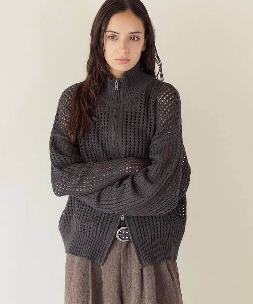 PBLIM(ページボーイリム)の「《UNISEX》メッシュドライバーズ(ニット/セーター・レディース・ブラック/グレー・FREE)」の19枚目の写真