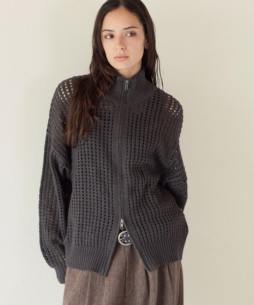 PBLIM(ページボーイリム)の「《UNISEX》メッシュドライバーズ(ニット/セーター・レディース・ブラック/グレー・FREE)」の20枚目の写真