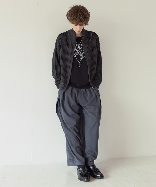 PBLIM(ページボーイリム)の「《UNISEX》メッシュドライバーズ(ニット/セーター・レディース・ブラック/グレー・FREE)」の16枚目の写真