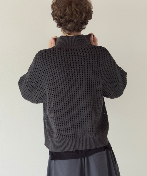 PBLIM(ページボーイリム)の「《UNISEX》メッシュドライバーズ(ニット/セーター・レディース・ブラック/グレー・FREE)」の15枚目の写真