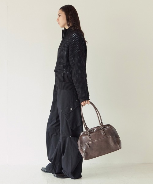PBLIM(ページボーイリム)の「《UNISEX》メッシュドライバーズ(ニット/セーター・レディース・ブラック/グレー・FREE)」の9枚目の写真