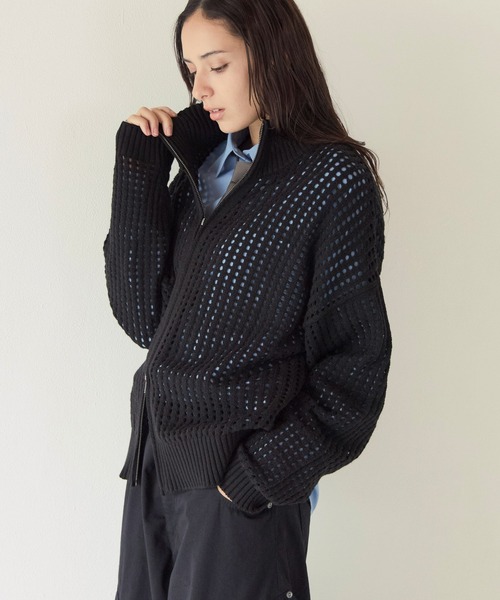 PBLIM(ページボーイリム)の「《UNISEX》メッシュドライバーズ(ニット/セーター・レディース・ブラック/グレー・FREE)」の5枚目の写真