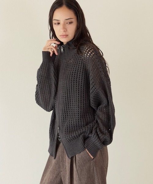 PBLIM(ページボーイリム)の「《UNISEX》メッシュドライバーズ(ニット/セーター・レディース・ブラック/グレー・FREE)」の22枚目の写真