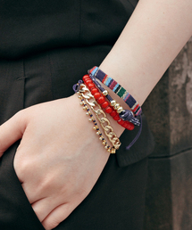 SHASHI（シャシ）の「【SHASHI/シャシ】別注Custom Bracelet 5 Blue（ブレスレット）」