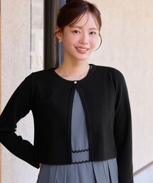 ワンボタンショートカーディガン