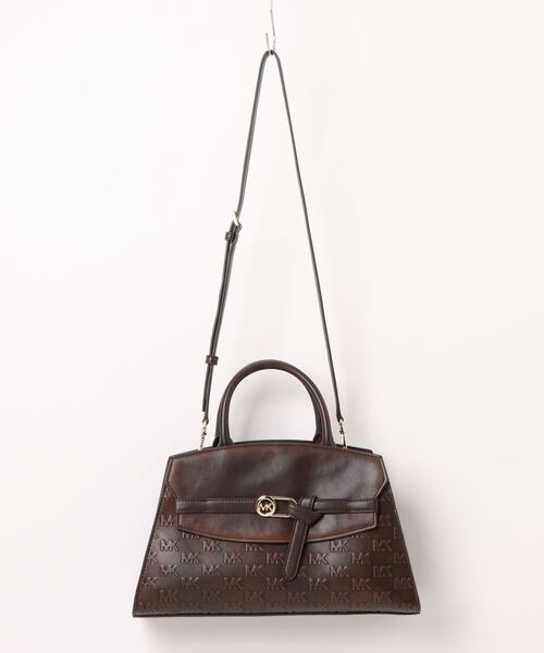 MICHAEL KORS(マイケルコース)の「GRETA MD SATCHEL(ハンドバッグ・レディース・ブラウン系・FREE)」の1枚目の写真