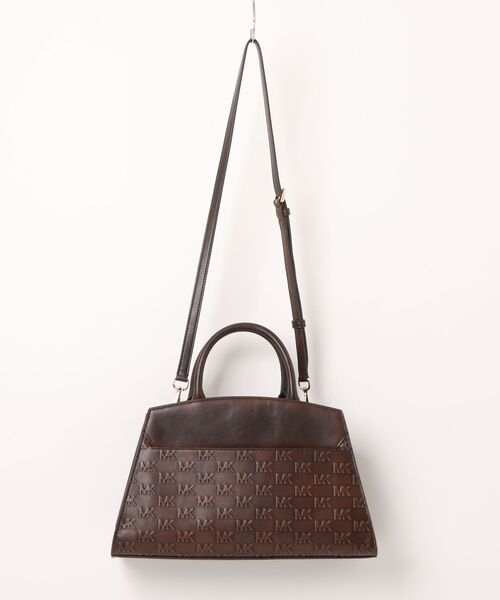 MICHAEL KORS(マイケルコース)の「GRETA MD SATCHEL(ハンドバッグ・レディース・ブラウン系・FREE)」の2枚目の写真