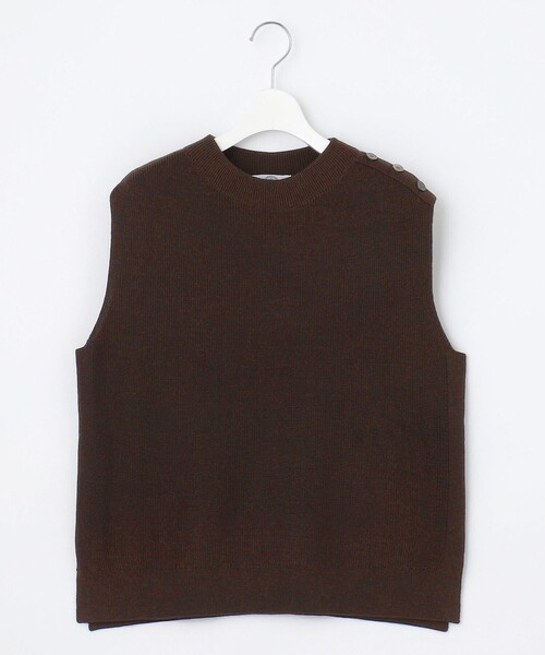 J.PRESS Ladies(J.プレス レディス)の「【プラスワンアイテムに】DRALON MERINO ニット ベスト(ベスト・レディース・ダークブラウン系/ピーコックグリーン系/ネイビー系/ライトグレー系/ベージュ系・SMALL)」の14枚目の写真
