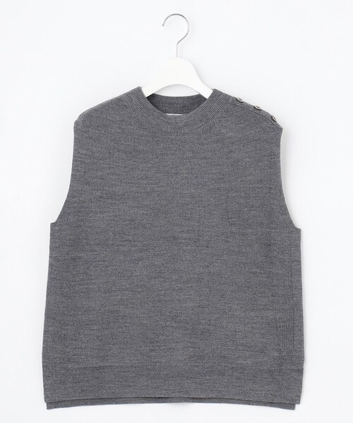 J.PRESS Ladies(J.プレス レディス)の「【プラスワンアイテムに】DRALON MERINO ニット ベスト(ベスト・レディース・ダークブラウン系/ピーコックグリーン系/ネイビー系/ライトグレー系/ベージュ系・SMALL)」の15枚目の写真