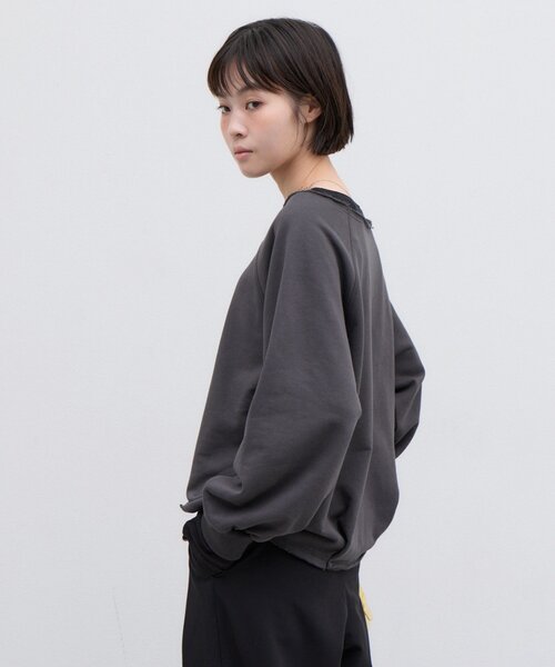 CIAOPANIC TYPY(チャオパニックティピー)の「∴シアーレイヤードライクスウェット(Tシャツ/カットソー・レディース・グレー/ブラウン/レッド/チャコールグレー・ONE SIZE)」の18枚目の写真