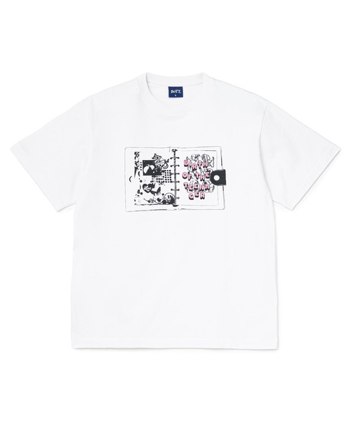 BOTT(ボット)の「BoTT / ボット DIARY TEE(Tシャツ/カットソー・メンズ・ホワイト/ブラック・MEDIUM/LARGE/SMALL)」の2枚目の写真