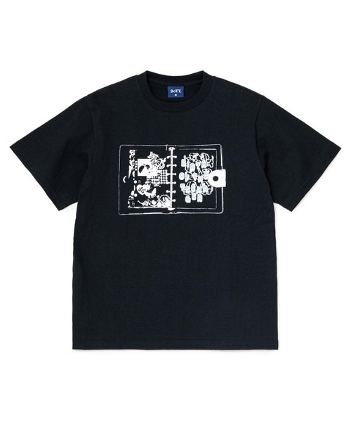 BOTT(ボット)の「BoTT / ボット DIARY TEE(Tシャツ/カットソー・メンズ・ホワイト/ブラック・MEDIUM/LARGE/SMALL)」の1枚目の写真