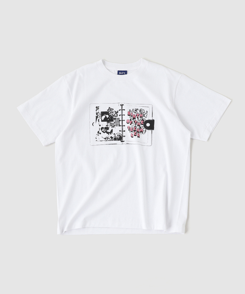 BOTT(ボット)の「BoTT / ボット DIARY TEE(Tシャツ/カットソー・メンズ・ホワイト/ブラック・MEDIUM/LARGE/SMALL)」の6枚目の写真
