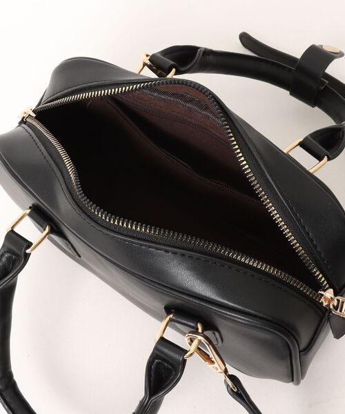 Ritzy（リッツィー）の「スリムロング レトロミニボストンハンドバッグ（ショルダーバッグ・レディース・ブラック/ブラウン・FREE）」の6枚目の写真