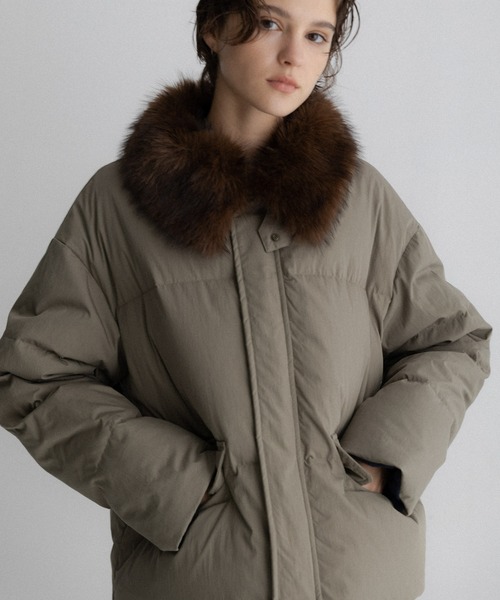 URBAN RESEARCH Sonny Label(アーバンリサーチサニーレーベル)の「グリーンダウンワークジャケット(ダウンジャケット/コート・レディース・ベージュ/ネイビー/カーキ・FREE)」の2枚目の写真