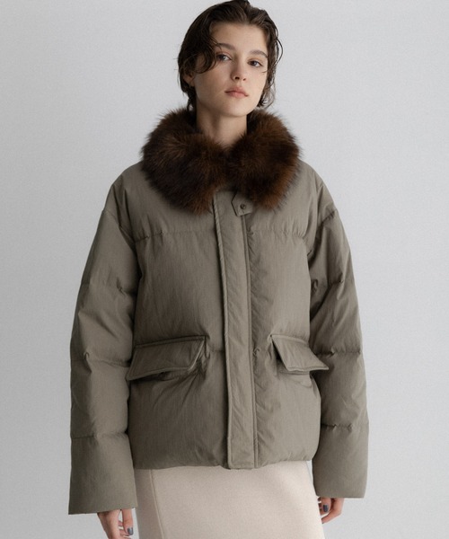 URBAN RESEARCH Sonny Label(アーバンリサーチサニーレーベル)の「グリーンダウンワークジャケット(ダウンジャケット/コート・レディース・ベージュ/ネイビー/カーキ・FREE)」の10枚目の写真