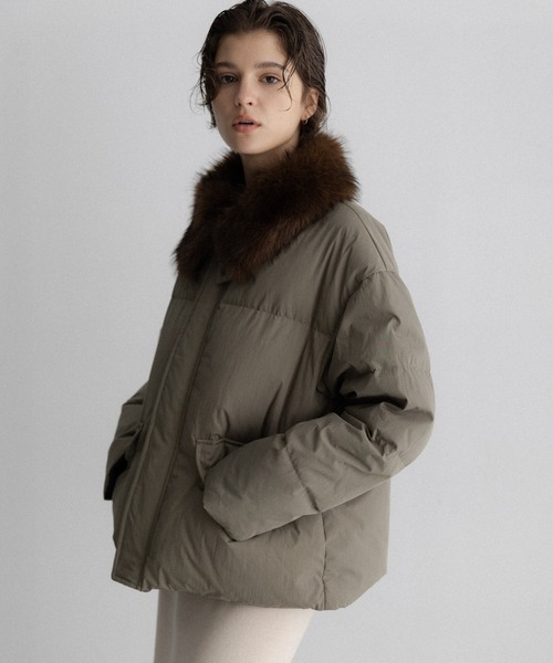 URBAN RESEARCH Sonny Label(アーバンリサーチサニーレーベル)の「グリーンダウンワークジャケット(ダウンジャケット/コート・レディース・ベージュ/ネイビー/カーキ・FREE)」の11枚目の写真
