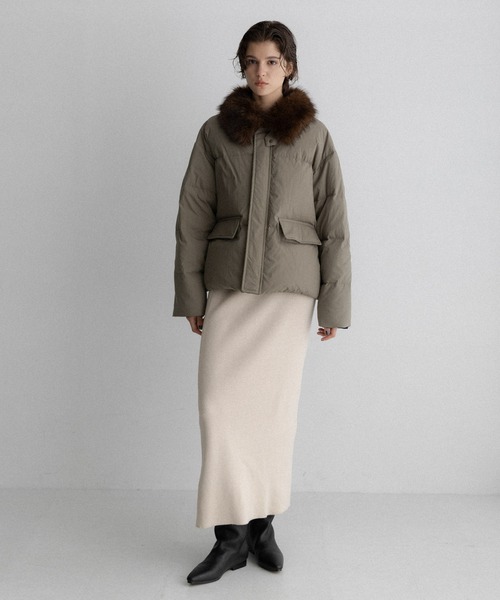 URBAN RESEARCH Sonny Label(アーバンリサーチサニーレーベル)の「グリーンダウンワークジャケット(ダウンジャケット/コート・レディース・ベージュ/ネイビー/カーキ・FREE)」の14枚目の写真