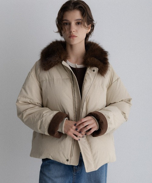 URBAN RESEARCH Sonny Label(アーバンリサーチサニーレーベル)の「グリーンダウンワークジャケット(ダウンジャケット/コート・レディース・ベージュ/ネイビー/カーキ・FREE)」の21枚目の写真