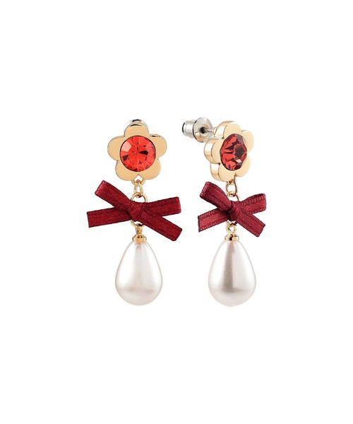 MARY QUANT(マリークワント)の「メタルデイジードロップパール ピアス(ピアス(両耳用)・レディース・ゴールド/ピンクゴールド/シルバー・FREE)」の5枚目の写真