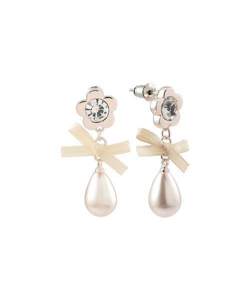 MARY QUANT(マリークワント)の「メタルデイジードロップパール ピアス(ピアス(両耳用)・レディース・ゴールド/ピンクゴールド/シルバー・FREE)」の6枚目の写真