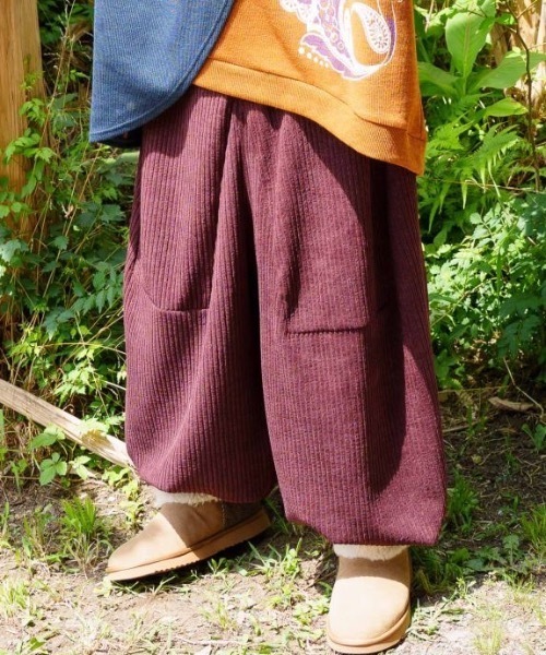 チャイハネ(チャイハネ)の「【チャイハネ】カットコーデュロイ変形MEN'Sパンツ(その他パンツ・メンズ・レッド/グレー/ブラック・FREE)」の1枚目の写真