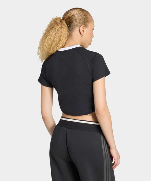 adidas(アディダス)の「アディルナ シーズン2xジェニー レイヤード Tシャツ / アディダスオリジナルス adidas Originals(Tシャツ/カットソー・レディース・ブラック・MEDIUM/SMALL/X-LARGE/X-SMALL/XX-LARGE/LARGE)」の2枚目の写真