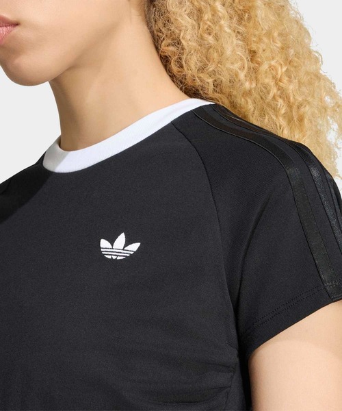 adidas(アディダス)の「アディルナ シーズン2xジェニー レイヤード Tシャツ / アディダスオリジナルス adidas Originals(Tシャツ/カットソー・レディース・ブラック・MEDIUM/SMALL/X-LARGE/X-SMALL/XX-LARGE/LARGE)」の3枚目の写真
