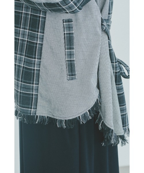 Muel Chic(ミュエルシック)の「Elan check shirt エランチェックシャツ(シャツ/ブラウス・レディース・ブラック系/グリーン系/ネイビー系・FREE)」の19枚目の写真
