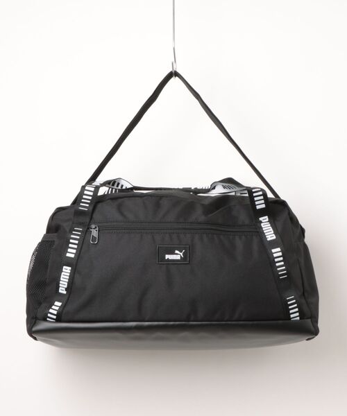 PUMA（プーマ）の「《PUMA》PUMA PHASE TAPE SMALL SPORTS BAG（ドラムバッグ・メンズ・ダークグレー/ブラック・フリー）」の2枚目の写真