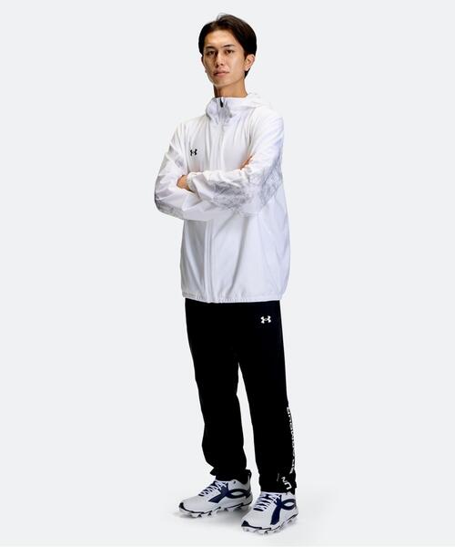 UNDER ARMOUR(アンダーアーマー)の「UAヤード ウーブン フルジップ フーディー ジャケット(ベースボール/メンズ)(その他アウター・メンズ・ホワイト・3XL/XL/M/L/2XL)」の3枚目の写真