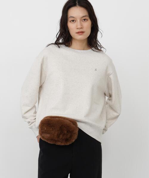 human woman(ヒューマンウーマン)の「◆TSUNAGU裏毛プリントカットソー(Tシャツ/カットソー・レディース・ホワイト系その他/ホワイト・MEDIUM)」の1枚目の写真