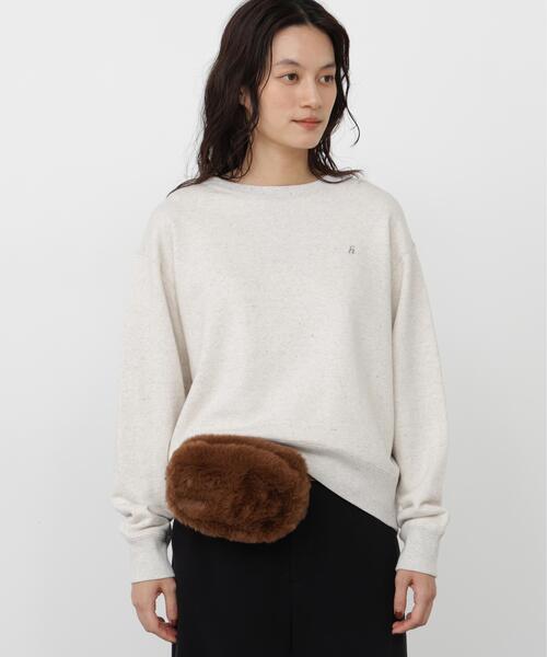 human woman(ヒューマンウーマン)の「◆TSUNAGU裏毛プリントカットソー(Tシャツ/カットソー・レディース・ホワイト系その他/ホワイト・MEDIUM)」の4枚目の写真