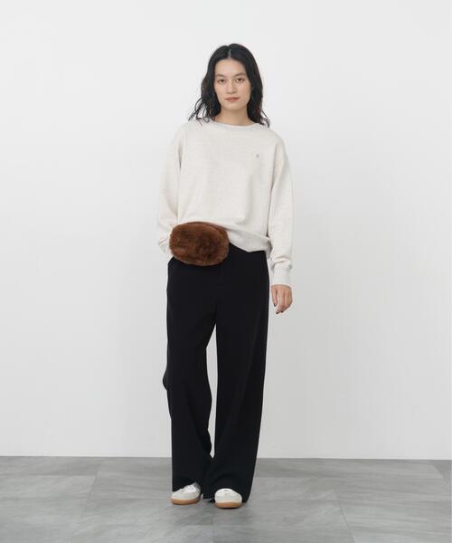 human woman(ヒューマンウーマン)の「◆TSUNAGU裏毛プリントカットソー(Tシャツ/カットソー・レディース・ホワイト系その他/ホワイト・MEDIUM)」の5枚目の写真