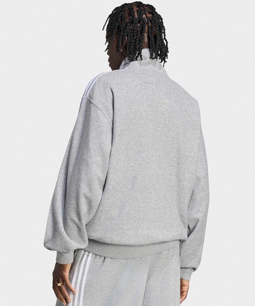 adidas（アディダス）の「adidas/アディダス ORI BOUCLE TT ブークレトラックトップ ファイヤーバード ジャージ トラックジャケット メンズ レディース ダブルジップ ファスナーポケット 2026秋冬 秋服（ジャージ・メンズ・ネイビー/グレー/ブラック・S/M/L/XL）」の13枚目の写真