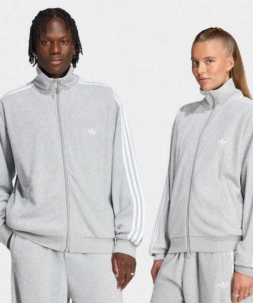 adidas（アディダス）の「adidas/アディダス ORI BOUCLE TT ブークレトラックトップ ファイヤーバード ジャージ トラックジャケット メンズ レディース ダブルジップ ファスナーポケット 2026秋冬 秋服（ジャージ・メンズ・ネイビー/グレー/ブラック・S/M/L/XL）」の12枚目の写真