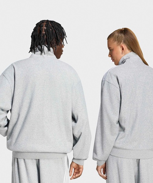 adidas（アディダス）の「adidas/アディダス ORI BOUCLE TT ブークレトラックトップ ファイヤーバード ジャージ トラックジャケット メンズ レディース ダブルジップ ファスナーポケット 2026秋冬 秋服（ジャージ・メンズ・ネイビー/グレー/ブラック・S/M/L/XL）」の11枚目の写真