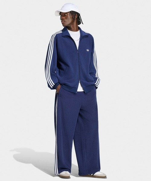 adidas（アディダス）の「adidas/アディダス ORI BOUCLE TT ブークレトラックトップ ファイヤーバード ジャージ トラックジャケット メンズ レディース ダブルジップ ファスナーポケット 2026秋冬 秋服（ジャージ・メンズ・ネイビー/グレー/ブラック・S/M/L/XL）」の7枚目の写真