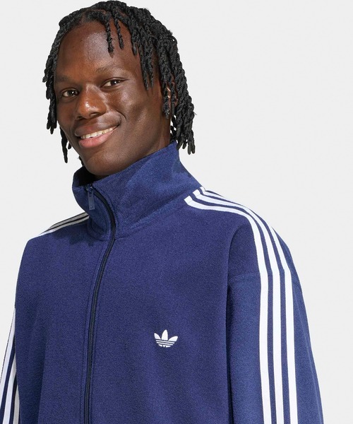 adidas（アディダス）の「adidas/アディダス ORI BOUCLE TT ブークレトラックトップ ファイヤーバード ジャージ トラックジャケット メンズ レディース ダブルジップ ファスナーポケット 2026秋冬 秋服（ジャージ・メンズ・ネイビー/グレー/ブラック・S/M/L/XL）」の19枚目の写真