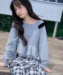 Heather（ヘザー）の「【 MLB 】ペプラムフリルニット 1086722（ニット/セーター）」