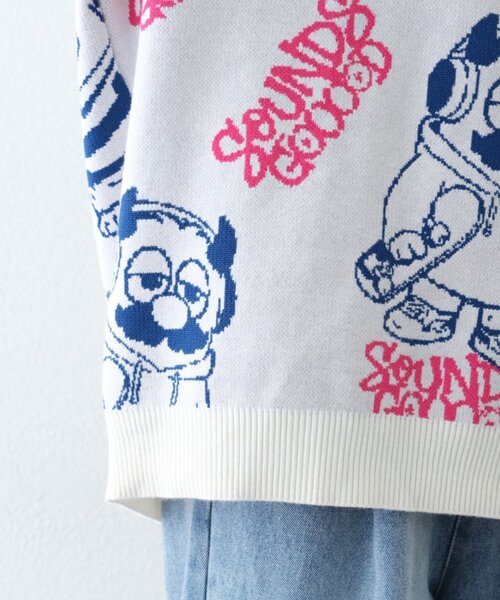 SOUNDSGOOOOD(サウンズグッド)の「【S.G】モンスタージャガードニット(ニット/セーター・メンズ・アイボリー/ネイビー・ONE SIZE)」の22枚目の写真