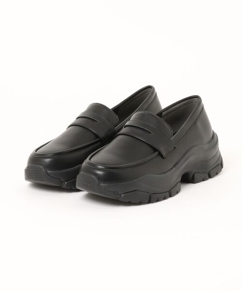 GAP(ギャップ)の「【GAP】ギャップ 厚底タンクソールローファー GPL82664(ローファー・レディース・ブラック・23.0cm/24.0cm/25.0cm)」の1枚目の写真