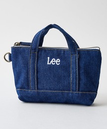 Lee（リー）の「【Lee/リー】【キャンバストートをそのまま小さくしたような、遊び心のあるデザインが魅力】トートバッグ風マルチポーチ 小物収納 内側仕切りあり Dカン付き（ポーチ）」